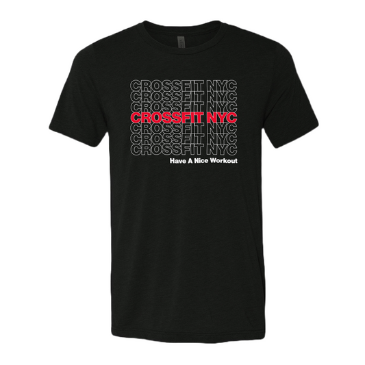 CrossFit NYC Unisex Thank You T - White on Black