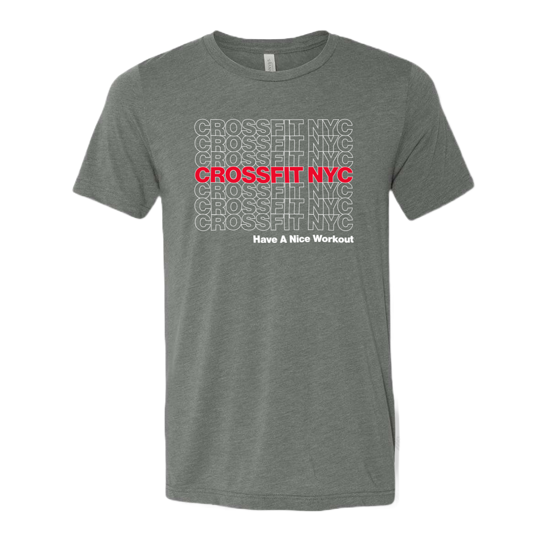 CrossFit NYC Unisex Thank You T - White on Grey